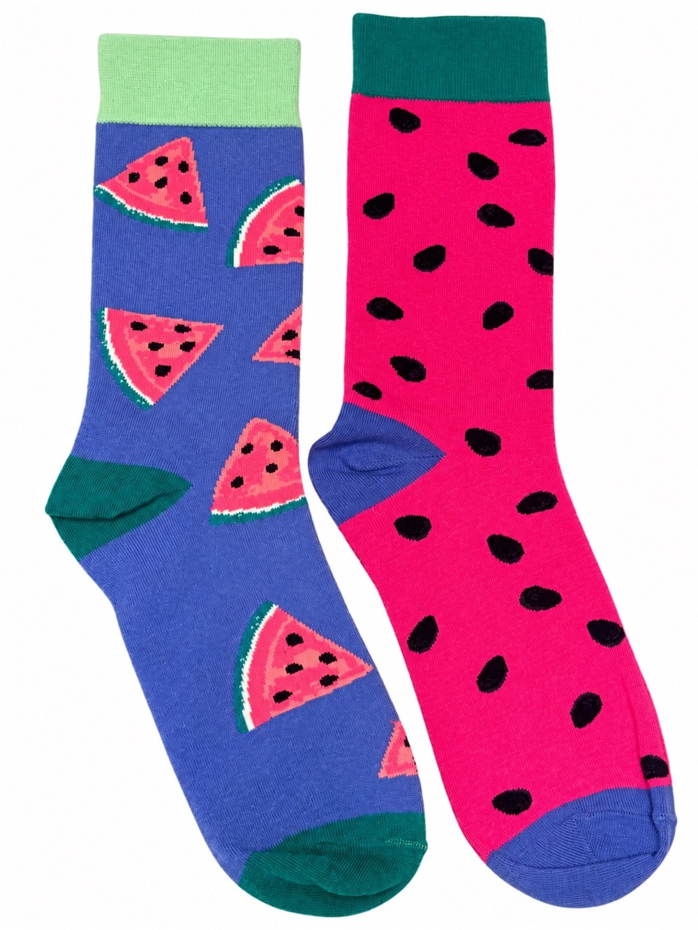 LittleMissMatched Watermelon Mismatched Socks NWOT New Without Ticket